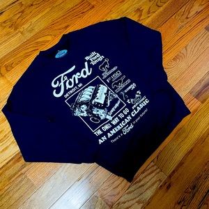 Vintage Ford Sweater Men Size Medium Blue Built Ford Tough Classic Sweater.